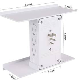 3619-550 Reactor 822733318630 Socket Shelf Ultra 6x Ac Outlets 2x 3.1 Amp Usb Output New Box