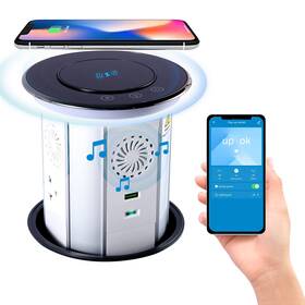 Redcomets 744173771922 Pop Up Outlet For Countertop With Mobile App Remote Control Wit