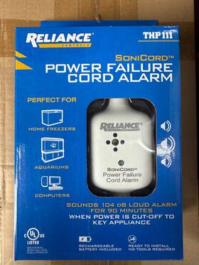 Reliance 815181010560 Electric Controls Sonicord Power Failure Alarm Cord 104 Db For 90 Min