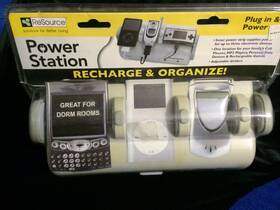 Resource Solutions For Better Living 794802201412 Desk Top Power Station 3 Bays- Recharge And Organize