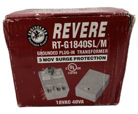 Rt-g1840sl Revere Rt-g1840sl/m Grounded Plug-in Transformer Surge Protector 120v