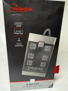 Rfhts4119 Rocketfish 600603237720 Rocket Fish 6 Outlet Power Center