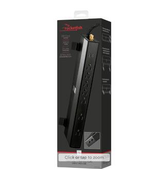 Rf-hts723p Rocketfish Rocketfish- 7-outlet/1-usb-c/1-usb 3 600 Joules Surge Protector - Black