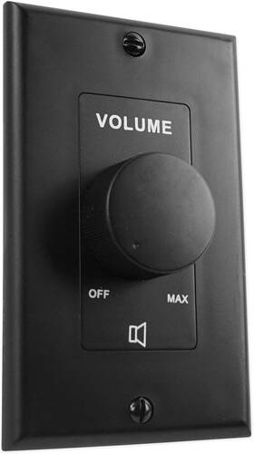 Rockville 819216025390 11-step Volume Control Attenuator For 70v/100v Audio Systems Black Single Gang