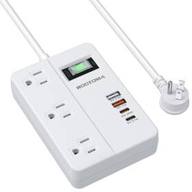 Ro1901 Rootoma Pd 30w Usb C Surge Protector Power Strip Fast Charging Station 2 A And