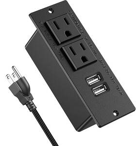 Roozmausy 764256406527 Furniture Recessed Power Strip Outlets Desk Outlet With Usb Authoritati