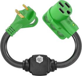 Rgac3030-olp Rvguard 30a To 50a Rv Adapter Cord With Circuit Breaker Tt-30p 14-50r 18 Inch