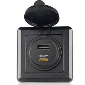 Rvs-usb-ac-p118 Rvspark 118w Rv Usb Outlet 100w Pd And 18w Usb-a Dual Port Power Socket Powerful Usb-c Fa