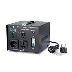 Seven Star 769981728203 Voltage Converter Transformer Step Up/step Down 110/120 Watts To
