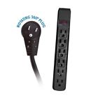 Sg-63306 Acl Surge Protector Flat Rotating Plug Outlet Black 704088367214