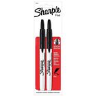 Sharpie Fine Point Retractable Permanent Markers Black 2 Ea Pack Of 7 071641327245