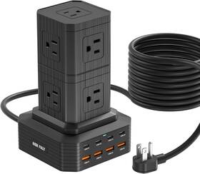 100w Shen Zhen Tutuo Technology Company Ltd 445034530575 Charging Station 17-in-1 Usb C Power Strip With Surge Protection 6.6ft