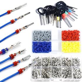 Shengbowi 942422602551 Connector Pins Crimped Terminal Automotive Car Kit Electrical 1/1.5... Fast Ship