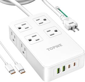 100w Shenzhen Tongketai Electronic Technology Co. Ltd 445038797738 Power Strip Surge Protector With Multiple Outlets Charging Station Max F