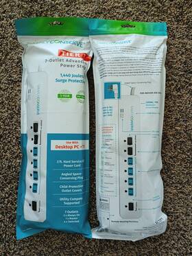 Sc73t1-comed Simply Conserve 7-outlet Advanced Power Strip Energy Saving Surge Protector