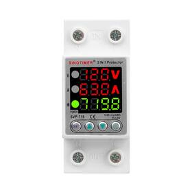 Svp719-1-63a Sinotimer Svp719 3 Led Display 120vac 63a Adjustable Voltage Surge Protector