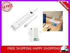 Sk140-champagne Foot Extension Cords Usb Power Strip Surge Protector Multi Outlet