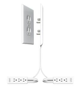 Sleek Socket 850035066225 Original And Patented Ultra-thin Outlet Concealer With Cord Concea