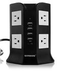 Sm-ol4u8m 680474392278 Safemore Smart 8-outlet With 4-usb Output Surge Protection Power Strip