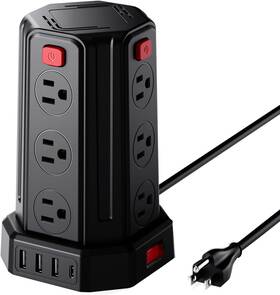 Smallrt 445014731794 Power Strip Surge Protector 10 Ft Extension Cord With 12 Ac Multiple Outlets 4