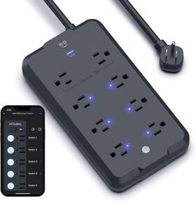 Smarthome 445041065084 Surge Ultra Smart 8-outlet Protector 6 Outlets 2 Always-on Outlet