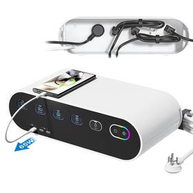 Psb01 Soopii Power Strip With Cord Organizer Box Surge Protector 5 Outlets Ind
