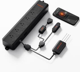 Sf-ggs-ac5 Spider Farmer Ggs Ac5 Power Strip Kits 5 Ac Smart App-based Outlets Black