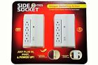 Ss-2 Elite 2 Pack Side Socket Surge Protectors 8 Outlets In Each New Free Shipping 740275014097
