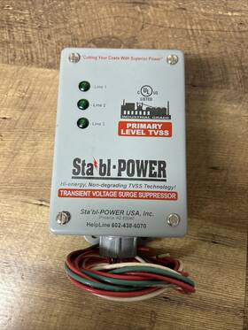 Sp-1208-4p Stabl-power Sp-1208-4s Secondary Tvss Transient Voltage Surge Suppressor 120/208