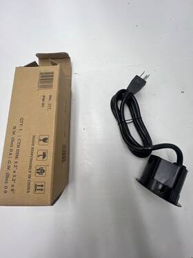 Pw-01 Standdesk Desktop 2.36 Inch Power Grommet With 1 Outlet And Usb Black