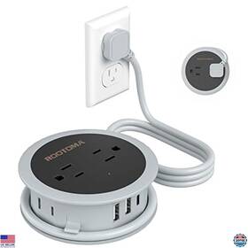 B0c1nm6n7h Stanley Travel Power Strip 4 Ac Outlets And 3 Usb Ports 4ft Flat Plug Compact Portable