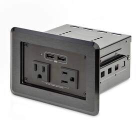 Startech.com 065030891103 Conference Table Power Center With 2x Ul Certified 120v Ac Outlets And Usb B