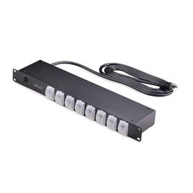 Startech.com 065030902564 8-outlet Horizontal Rack Mount Pdu 1u Power Strip Outlet On/off Switches 1