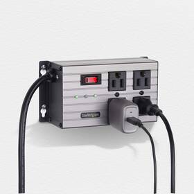 Startech.com 065030902687 4-outlet Industrial Power Strip 125v/15a Emi/rfi Isolation Surge