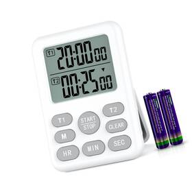 Dy-js04 Strendier Dual Kitchen Timer Digital - 2 Channel For Cooking With Loud Adjustable Alarm