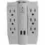 Strnbl905120 Bl-905-120 Steren Swivel Surge Protector With 2 Usb Ports 6-outlet 884645175695