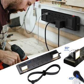 Superdanny-direct502 Superdanny Surge Protector Power Strip Outlet Extender For Workshop Mountable