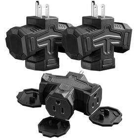Aa01c Suraielec Outdoor 3 Way Plug Adapter Multi Outlet Waterproof 1 To Power Splitt