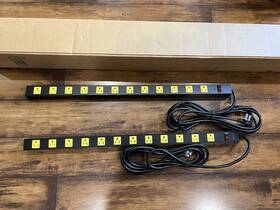 Umps12b Suraielec 2-pack 12 Outlet 15a Metal Power Strip 15 Feet Surge Protector