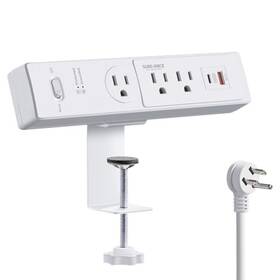 Sa-j3-pd30 Sureance 50w Desk Clamp Power Strip Usb-c 30w Pd Desktop Mount - White