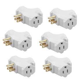 Suresave-usa 635638303287 Plug Adapter And Outlet Splitter Heavy Duty 3-outlet Grounding Ada