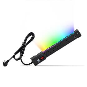 4200j Surge Glow 677899203807 Gaming Rgb Power Strips With Pc Protection Pd 20w Fast Charging S