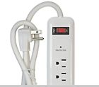 Surgeprtc1 Power Strip Flat Plug Surge Protector Ft Longer 829378497553
