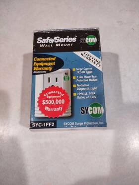 Syc-1ff2 Sycom Ac/telephone Surge Protection Safe/series Wall Mount
