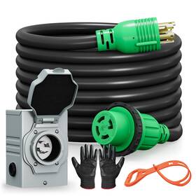 Beyshryo6u Taus Generator Extension Cord Heavy Duty Electric Vehicle Charger Cable
