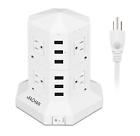 Tdc2u6001-2a Jiachan Tower Usb Surge Protector Power Strip With 696538270932