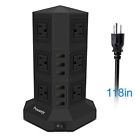Tdc3u9001-3b Powerjc Tower Power Strip Surge Protector Ac Outlets 725704810327