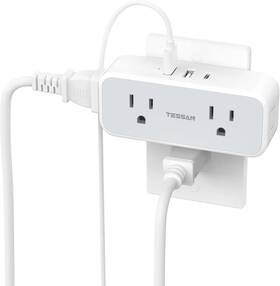 Tessan 313056598569 Surge Protector Outlet Extender Multi Plug Splitter With 4 Electrical Ou