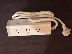 Tessan 654538594915 Surge Protector Power Strip 15 Ft Cord 9 Outlets 3 Usb Ports - White
