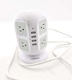 Jw401 Tessan Power Strip Tower Extension Cord With Multiple Outlets Charging Station